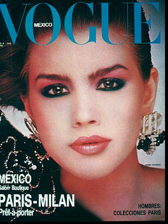 Debbie Dickinson on the cover of Vogue Mexico