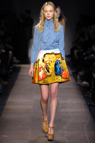 The Carven skirt on the f/w 12 runway