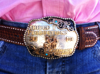 Jamie's trophy belt buckle