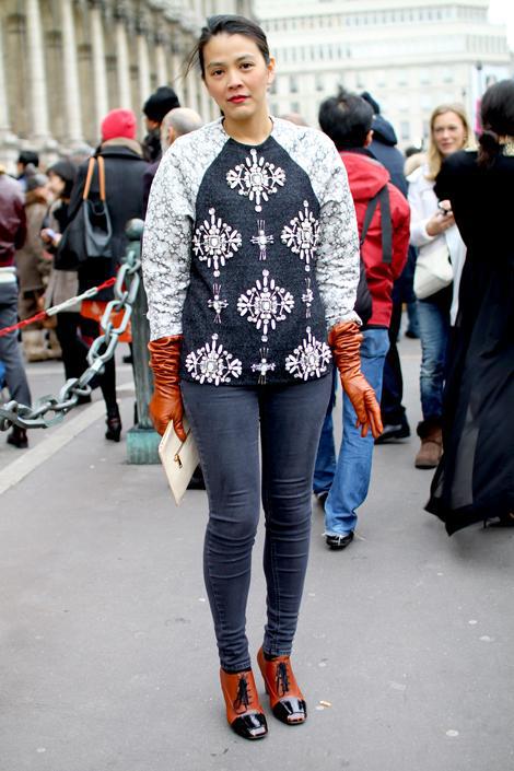 Outside of Paris Fashion Week