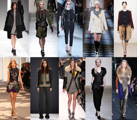 New York Fashion Week Trends From Fall 2013: FABRIC MIXING