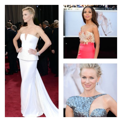 Clockwise: Kerry Washington, Naomi Watts and Charlize Theron
