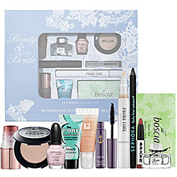 Sephora  Beauty & the Bride: Exclusive 11-piece sampler that features all your must-have wedding-day beauty essentials in a keepsake box.
