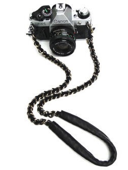 Sarah Frances Kuhn Super Deluxe Brass Tax Camera Chain