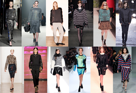 New York Fashion Week Trends From Fall 2013: UPDATED SWEATSHIRTS