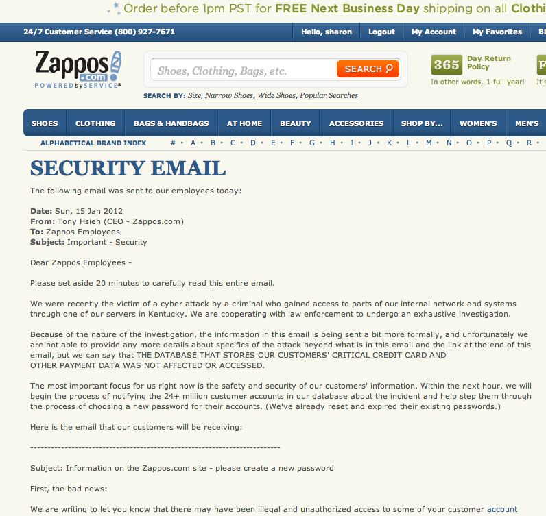 http://www.zappos.com/securityemail