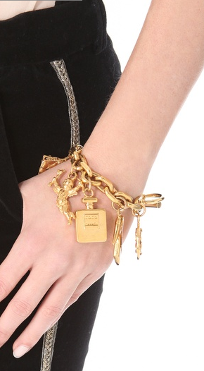If you're yearning for Chanel, try some timeless vintage pieces, like this charm bracelet at Shopbop