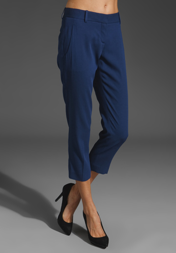 THEORY Yanette Habitat Trouser in Primary Blue  at RevolveClothing