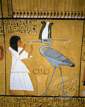 Egypt, Luxor, Dier el Medina, Tomb of Art, Artisan Inherkha, Painting