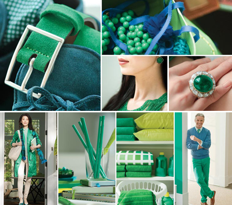 PANTONE 17-5641 Emerald, a lively, radiant, lush green, is the Color of the Year for 2013.