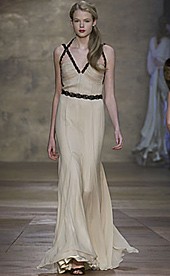 Catwalk version of the Amanda Wakeley gown from the Autumn/Winter 2006-2007 collection. Photo via London Fashion Week
