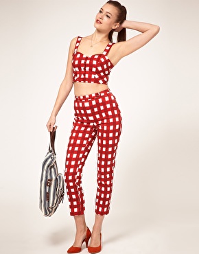 ASOS Bra Top With Gingham Print has an adorable retro feel