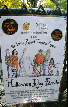 19th Annual Tompkins Square Halloween Dog Parade poster
