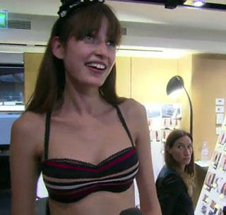  Behind-the-scene - models fitting the chic Sonia Rykiel for H&M lingeries