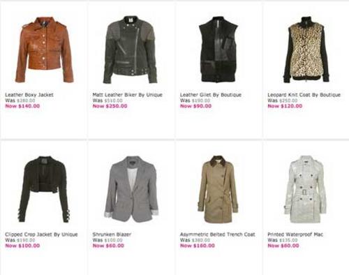 TopShop jackets & coats on sale