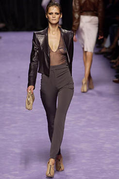 YSL leather jacket from the the fall 2003 collection 