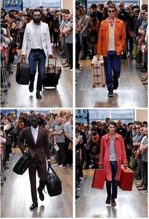 Trussardi- Men's Collection Fashion Show at Palazzo Trussardi in Piazza della Scala in Milano