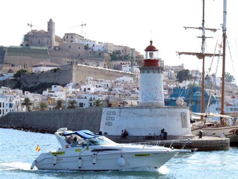 The Ibiza seaport
