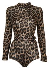 Agent Provocateur ‘Iona’ leopard print bodysuit