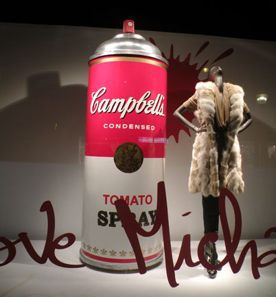 Michael Kors and Campbell's Soup Spray Paint