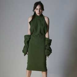 80's JEAN PAUL GAULTIER Green Convertible Tube Dress