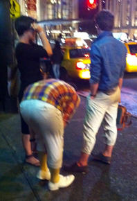 Boys trying way too hard & what's with the yellow socks?