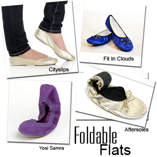 Foldable flats from Fit in Clouds, Aftersole, Yosi Samra, and Citislips