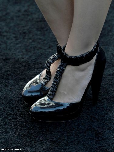 Jaime King's updated T-Strap pumps