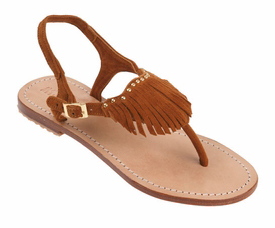 Mystique T-Strap Sandal with Fringe