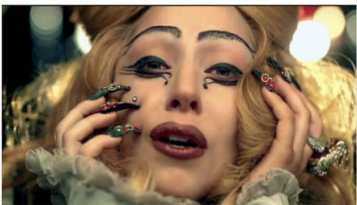 Lady Gaga has some wacky nail art going on