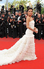 Red Carpet Fashion Alert. There's a Train Gang going on at Cannes and it looks VERY Bridal