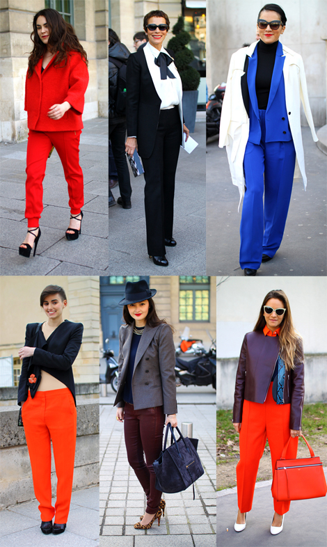 Modern Pants Suits- Paris Fashion Week Street Style