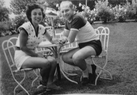 My mom and dad doing the short shorts