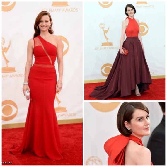 Carla Gugino in Edition by Georges Chakra  and Michelle Dockery in Prada